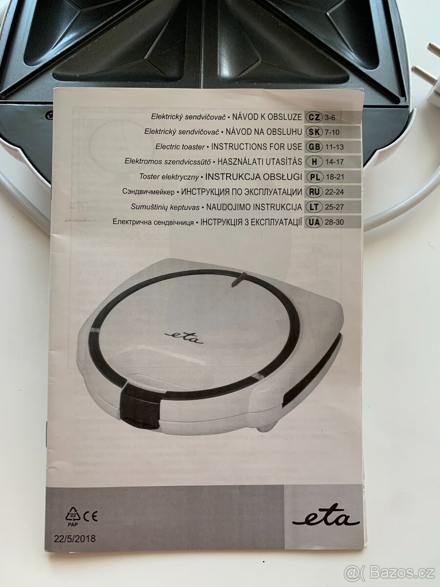 Sendvičovač ETA - 6