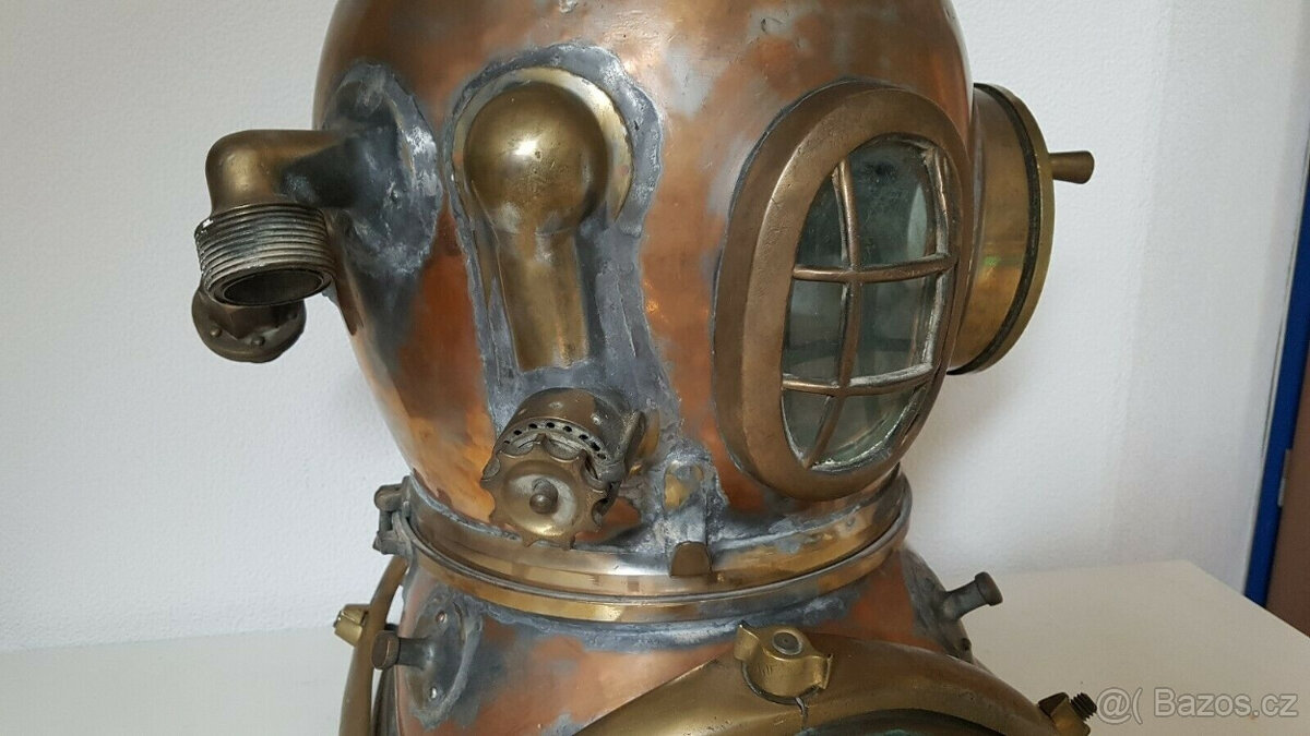 Potápěčská helma Siebe Gorman se 6 šrouby, pracovní helma, o - 6