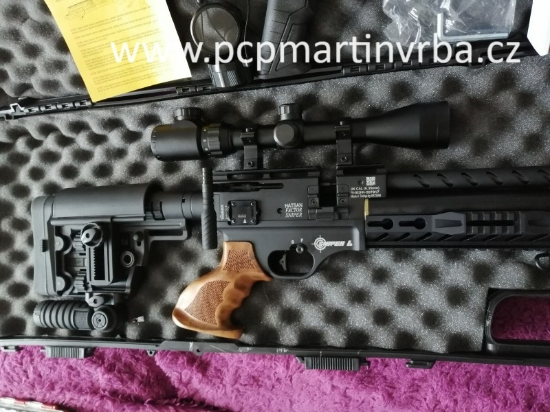 vzduchovka Hatsan Sniper L 6,35,optika 4-16x40,156J - 6