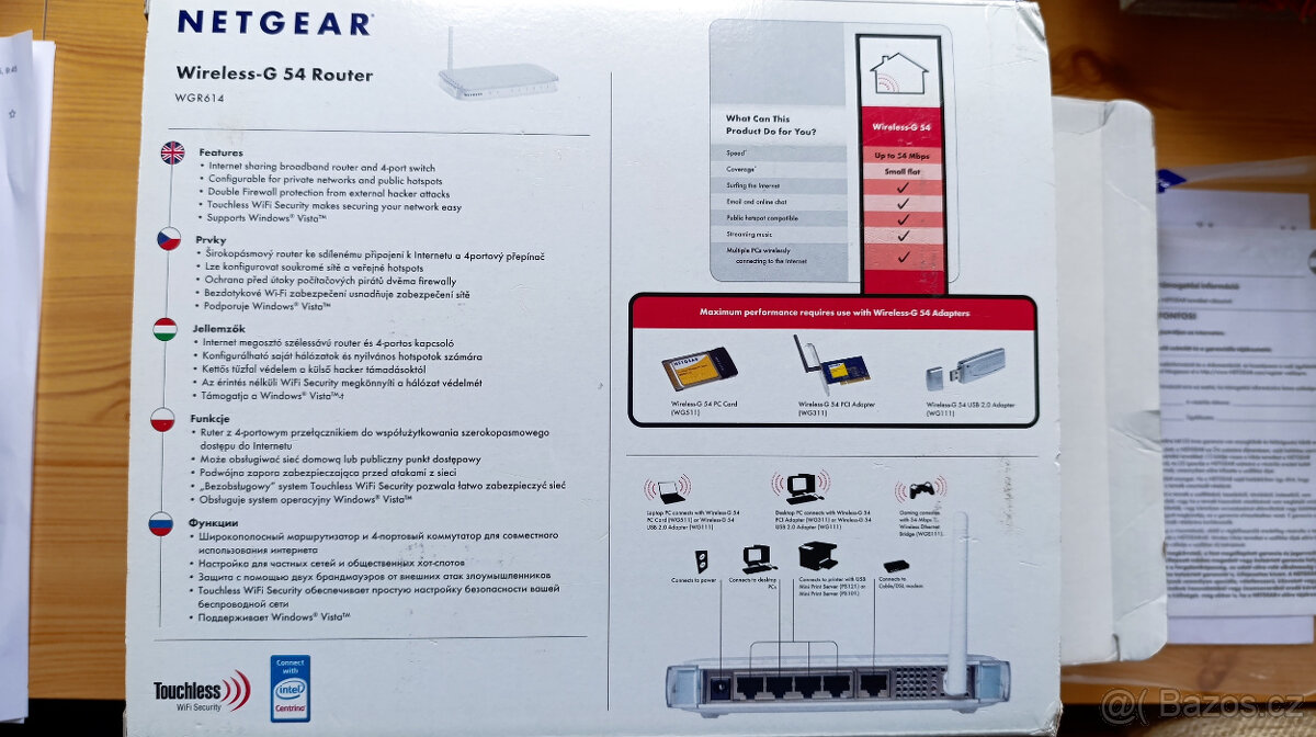 WiFi router Netgear WGR614 - 6