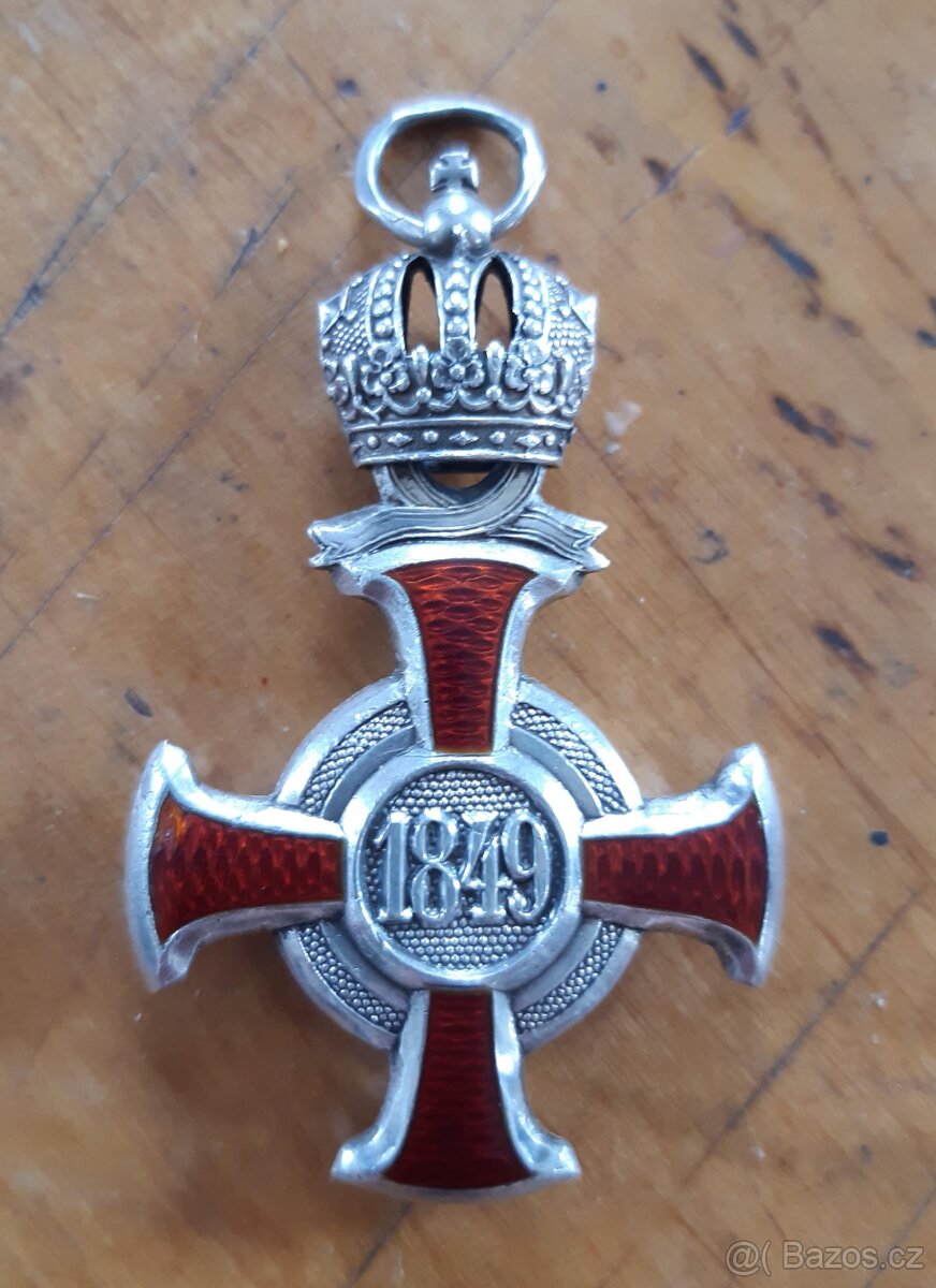 Stříbrný záslužný kříž FJI (č.2),Rakousko Uhersko - 6