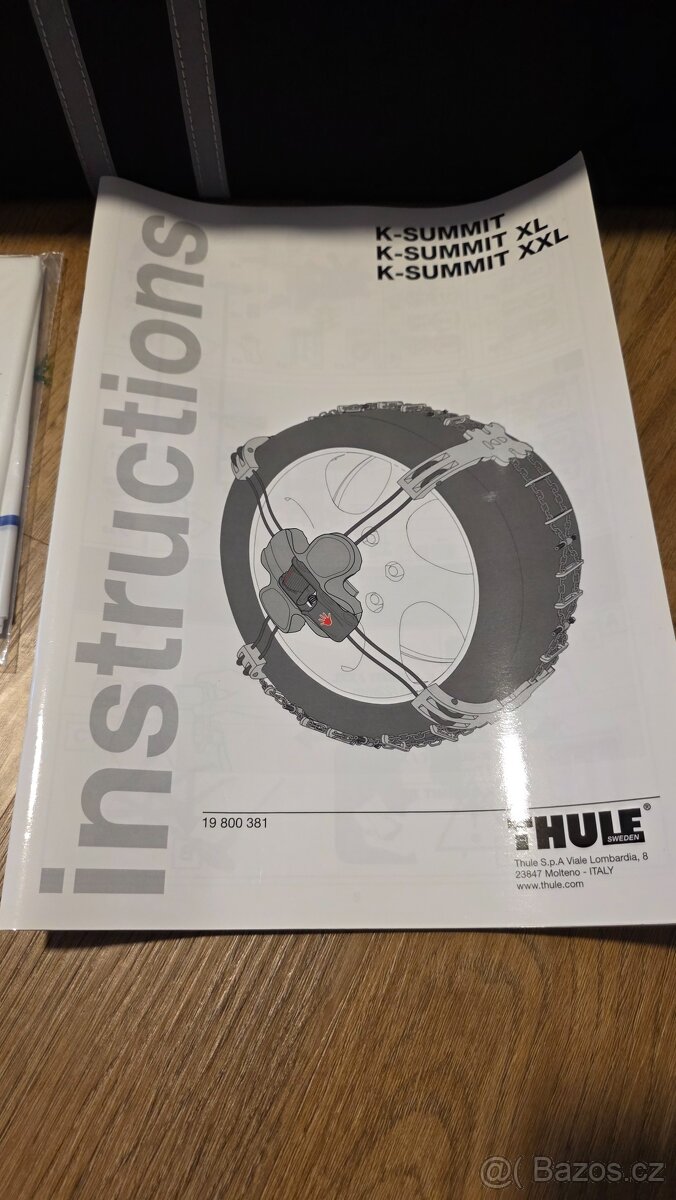 Prodám TOP značkové sněhové řetězy THULE K22 SUMMIT - 6