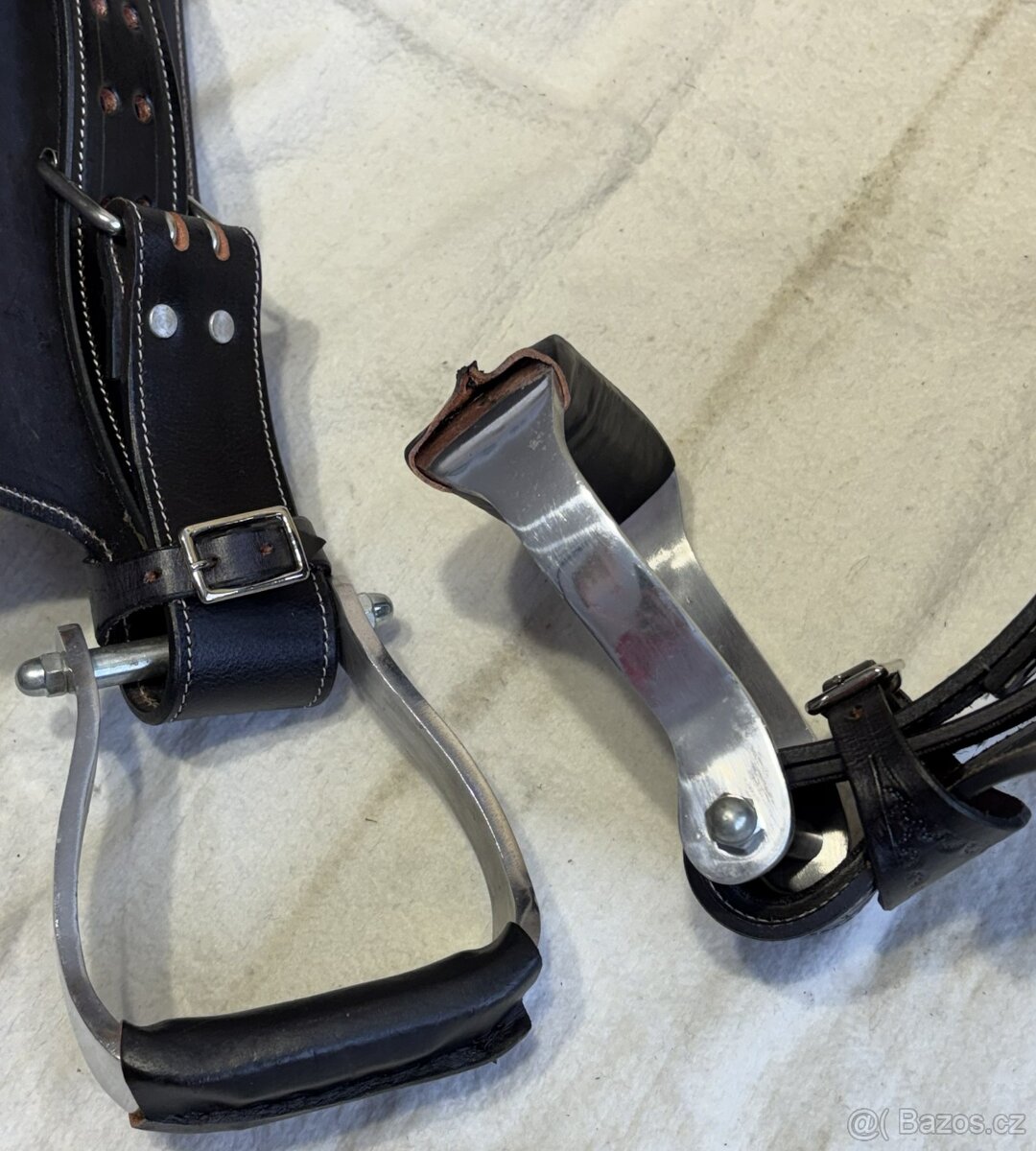 Westernový sedlový komplet 7) černý - 6