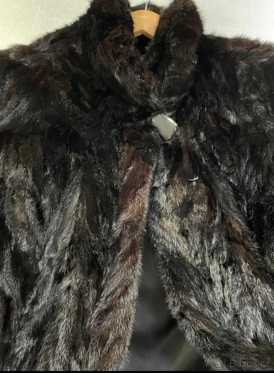 Luxusní norkový kožich – Made in Denmark – Vel. M/L (Oversiz - 6