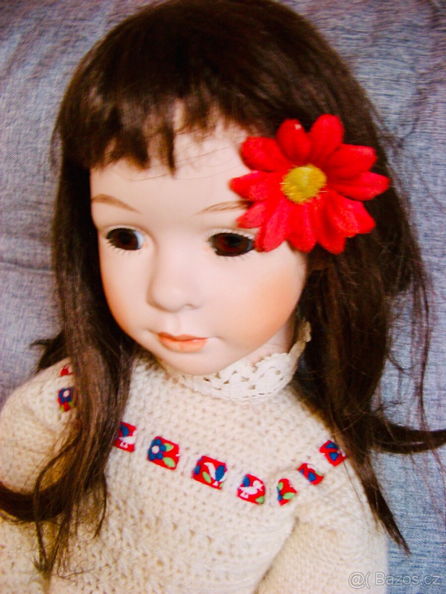 Velká porcelánová panenka 76 cm - 6