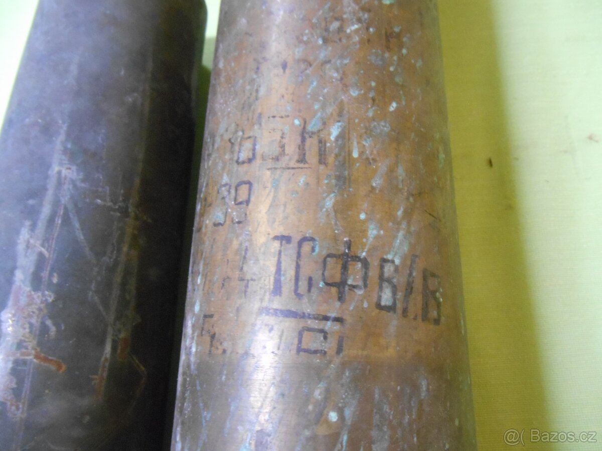 Mosazné nábojnice 63 a 38,5cm - 6