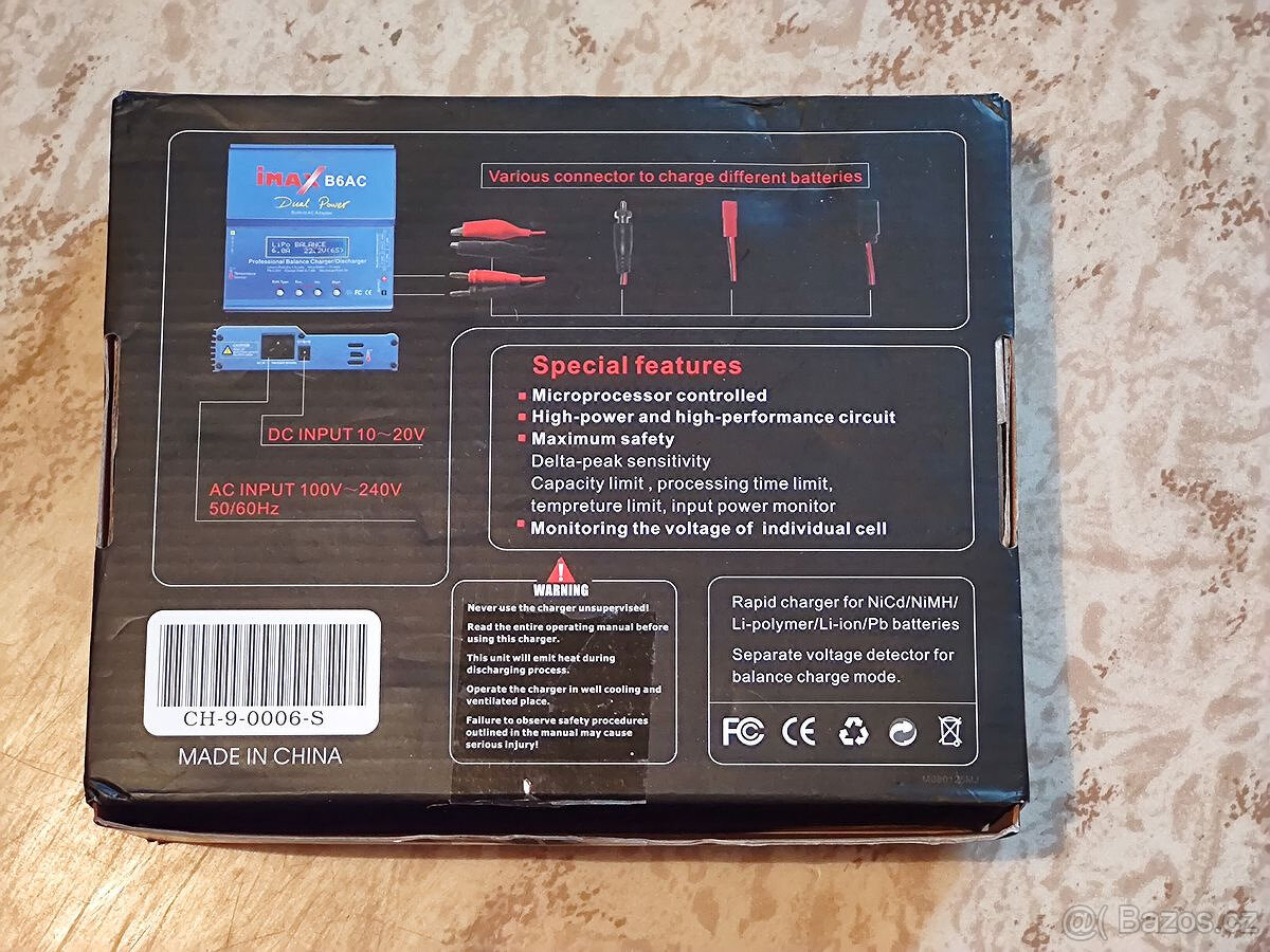 Procesorová nabíječka baterií iMAX B6AC 80W - 6