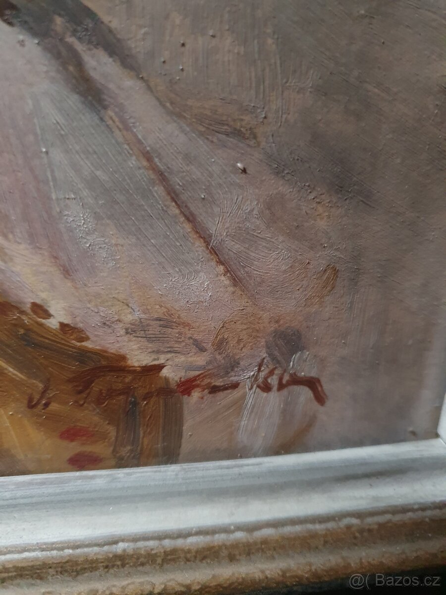 Obrazy staré olej - 6