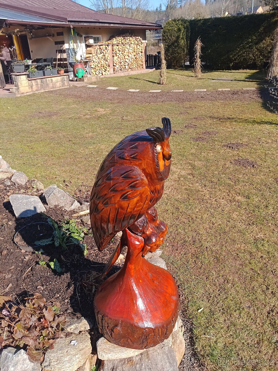 Dřevěné sochy -Sova - 6