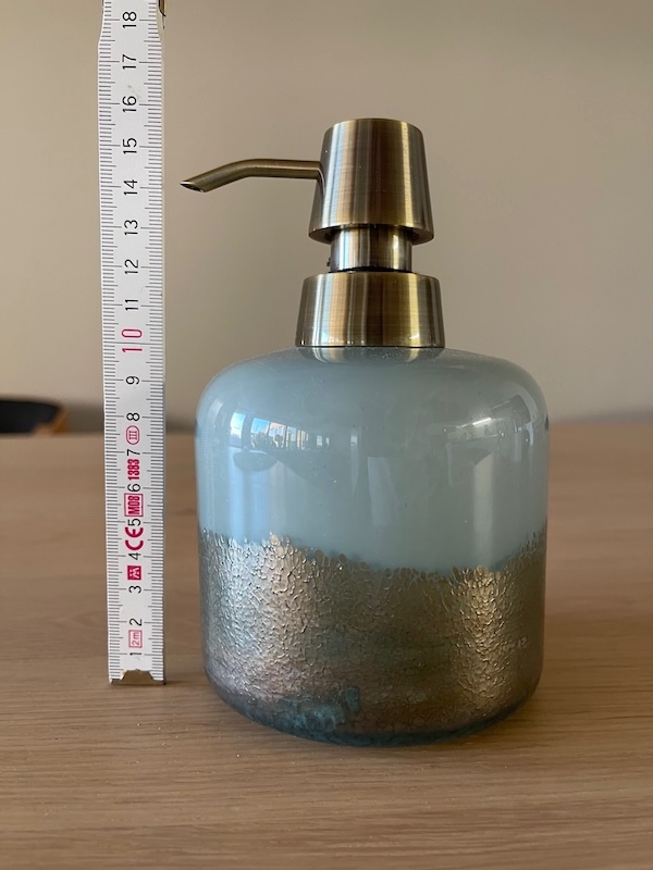 Dávkovač mýdla, sklo s měděným dekorem, sleva 50% - 6