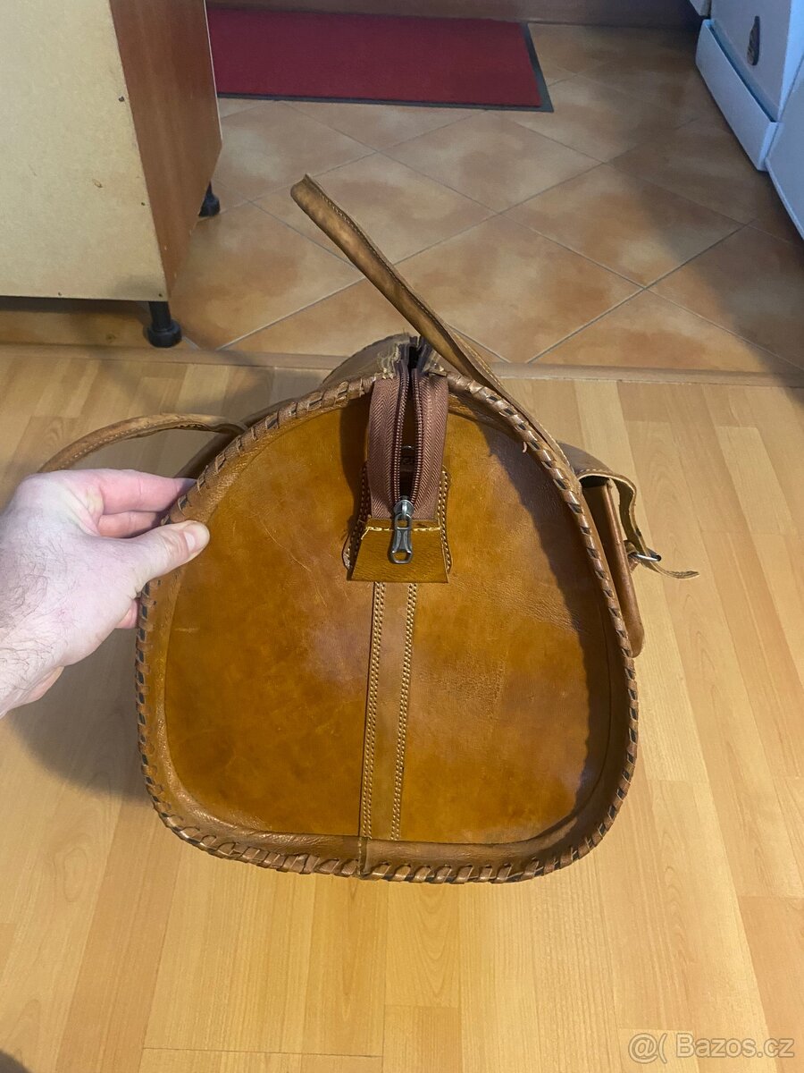 Cestovní kožená taška - 6