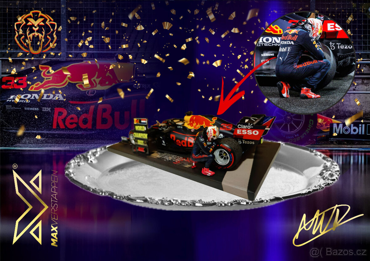 Max Verstappen 2021 World Champion Red Bull F1 RB16B Abu Dha - 6