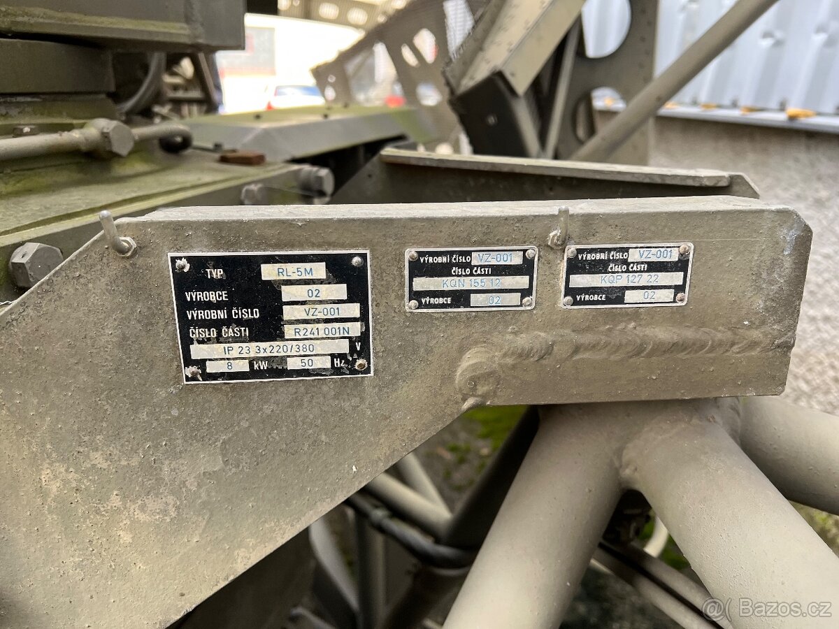 Vojenský letištní radiolokátor– typ RL-5M (anténa) - 6