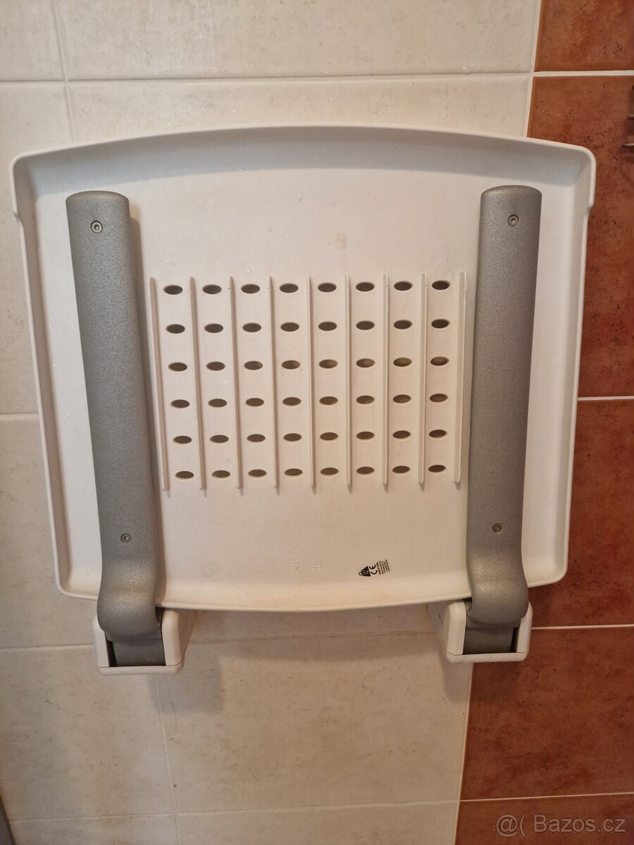 Sklopné sedátko do sprchy pro připevnění na zeď - 6