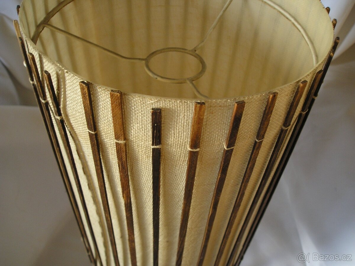 STOLNÍ LAMPIČKA RETRO - dřevěná - 6