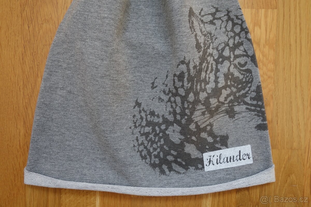 N.O.V.Á šedá dívčí jarní čepice vel. 56 - 6