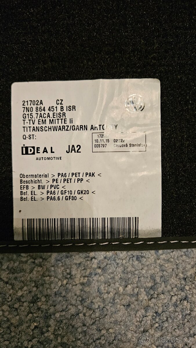 Koberečky Volkswagen VW Sharan - 6