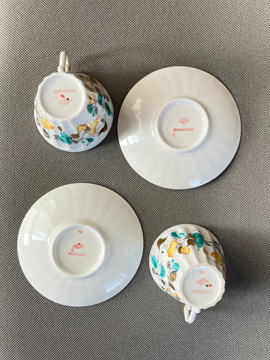 2x šálek s podšálkem Listy 180ml, LFZ Lomonosov - 6