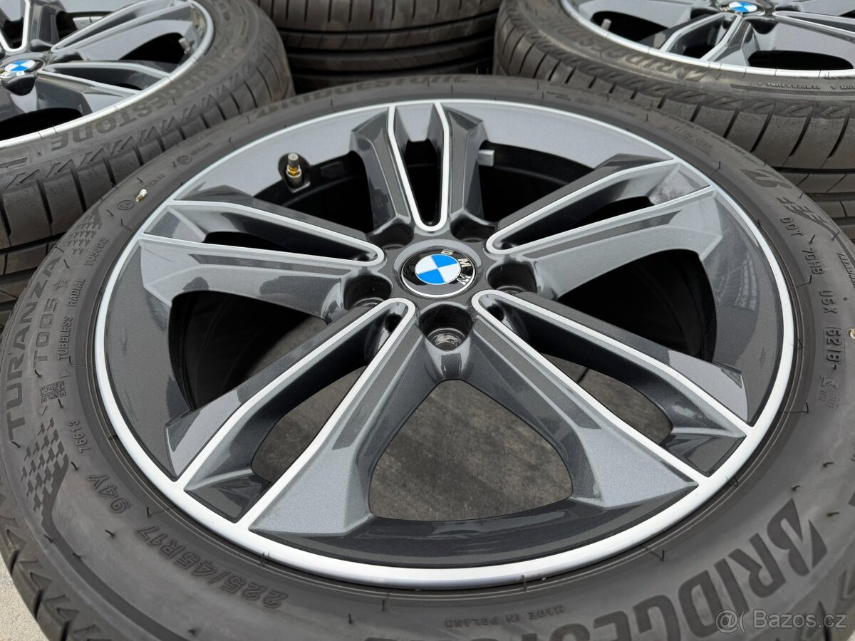 Originál alu kola Bmw 5x112 R17 styling 549 zánovn - 6