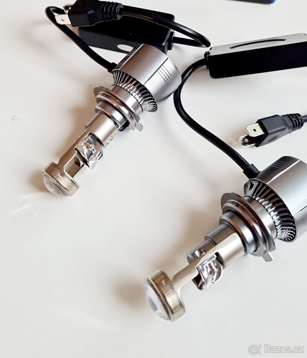 Supervýkonné LED H7/H4 projektory - KVALITNÍ SVĚTLO - 6