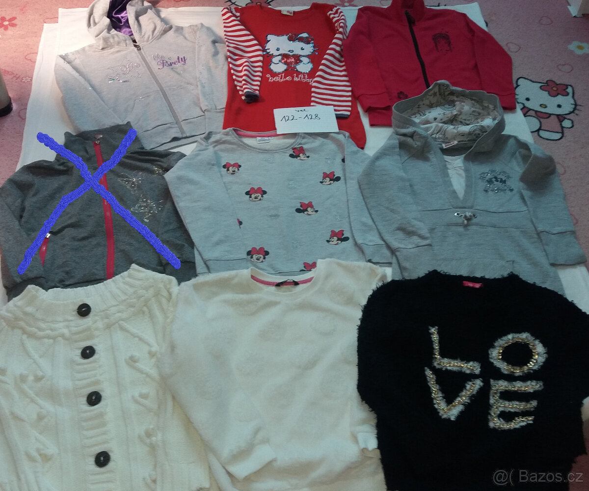 Dětské mikiny svetry pončo od vel.98 až po vel. L - 6