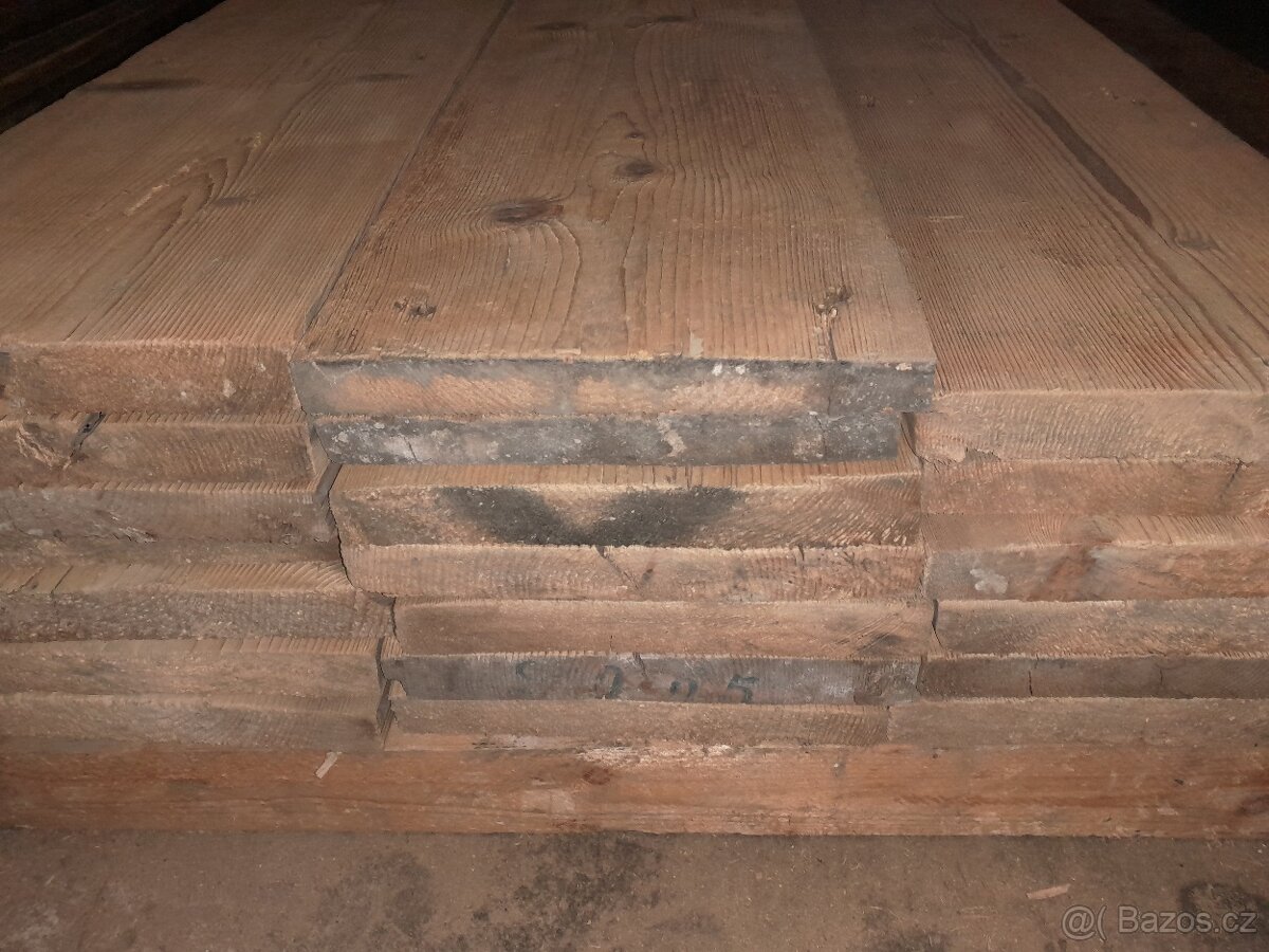 Prodám staré kartáčované fošny. - 6