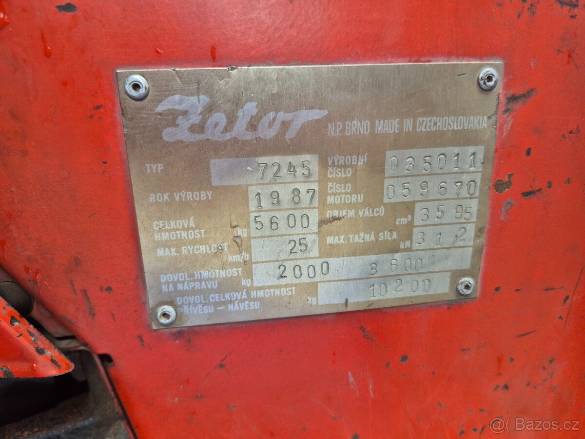 Zetor 7245 s čelním nakladačem - 6