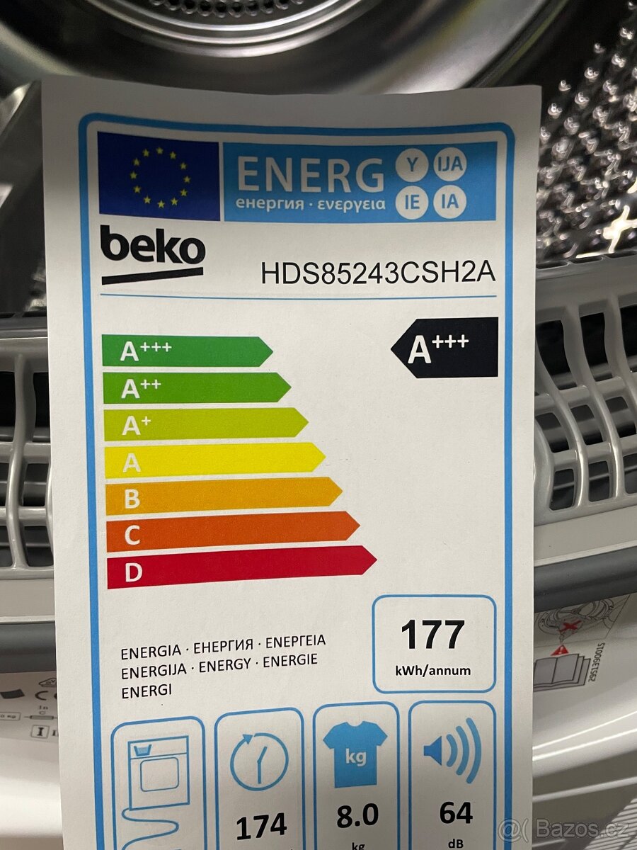 Nepoužitá sušička Beko HDS85243CSH2A - 6