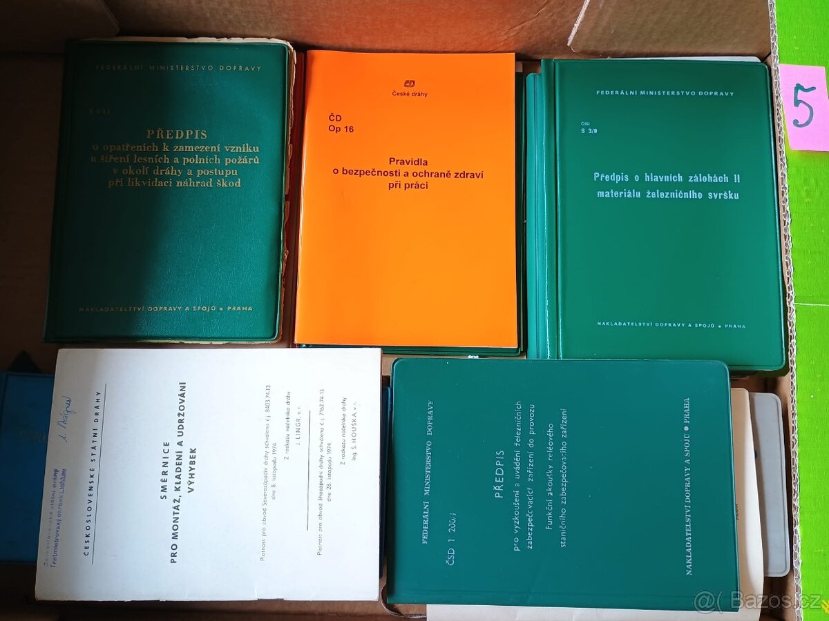 Drážní předpisy, jízdní řády aj. 5 - 6