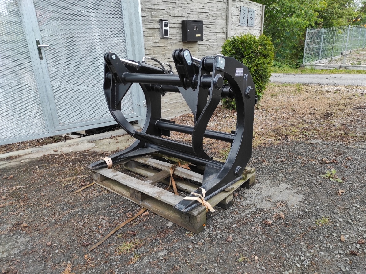 Drapák na dřevo tři zuby, uchycení euro - 6