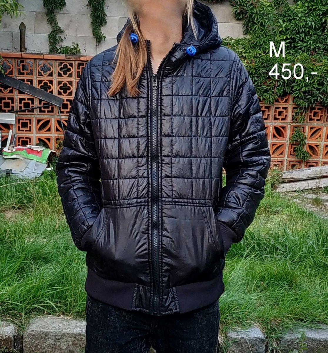 Zimní pánská bunda s kapucí vel. M - 6