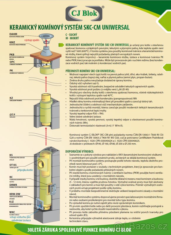 Komíny, komínové sestavy , komínové systémy - 6