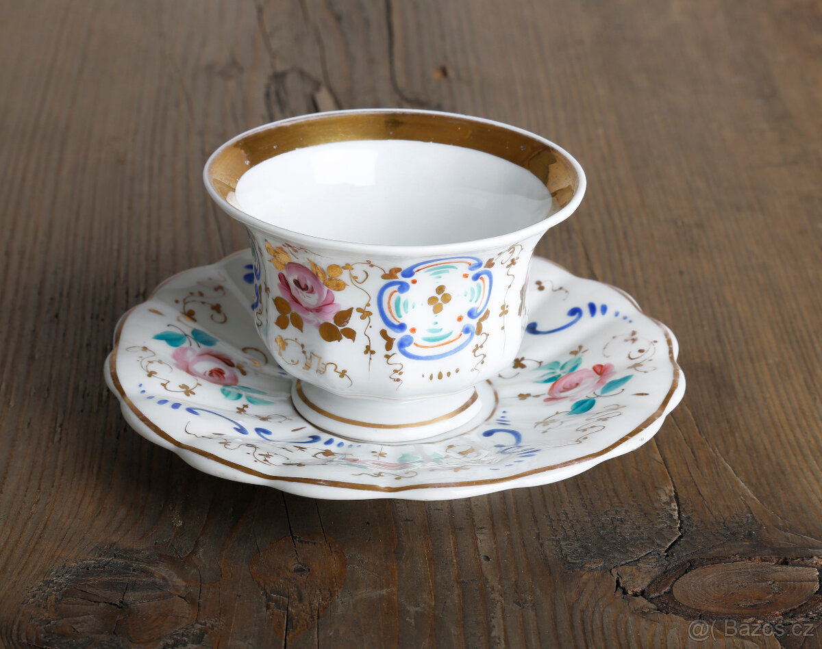 Hrníček s podšálkem ŠaPo Chodov cca 1841 - 6