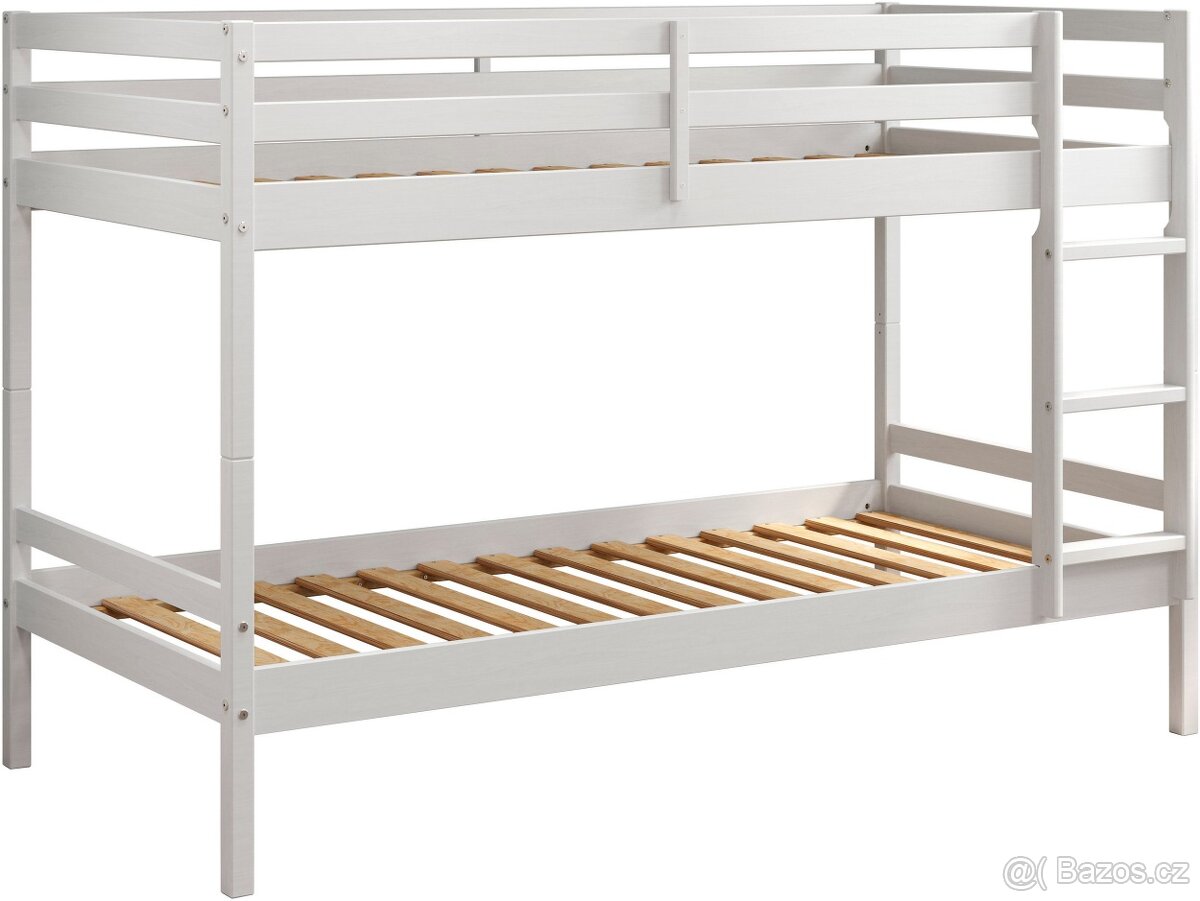 Nová patrová postel z borovice včetně roštu - 6