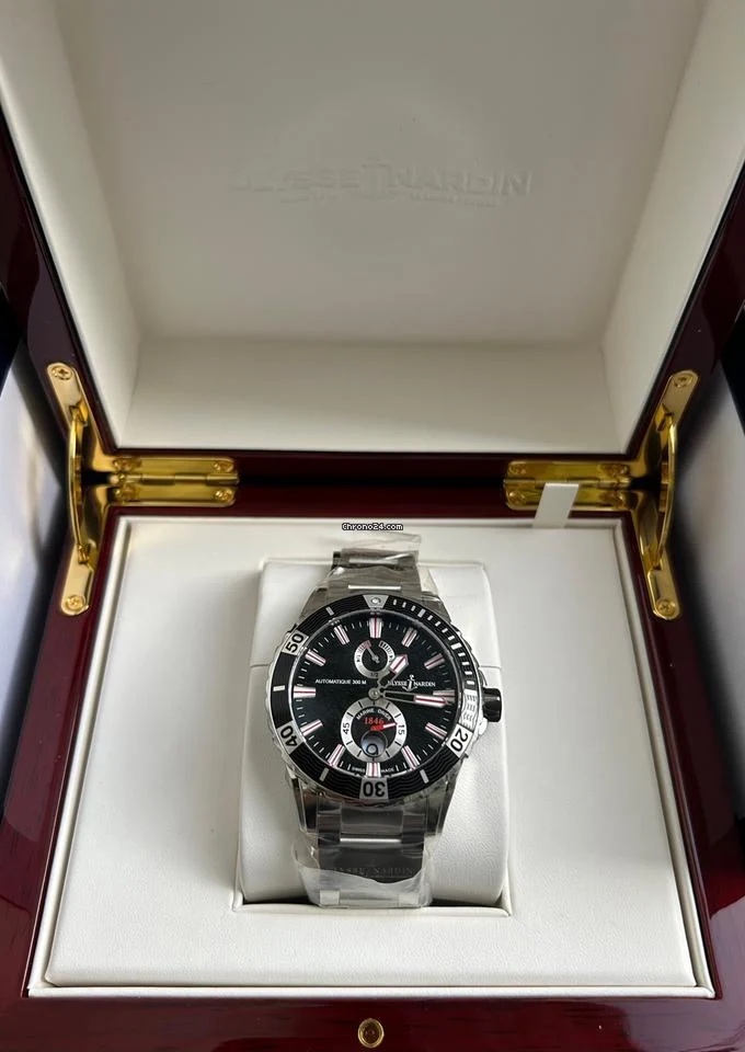 Ulysse Nardin Marine Diver, Chronometr, ocel. náramek+kaučuk - 6