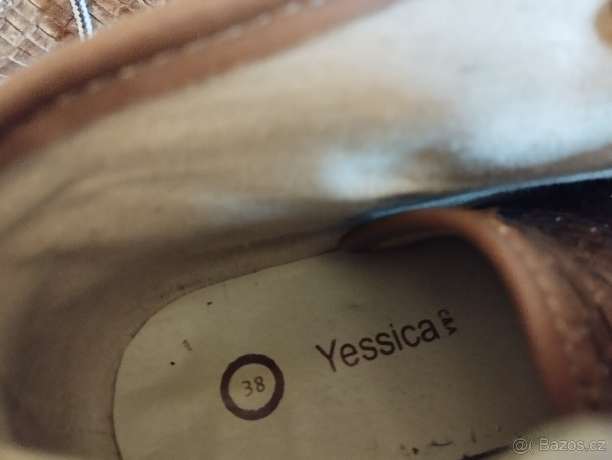 Dámské kožené boty zn.Jessica vel.38 - 6