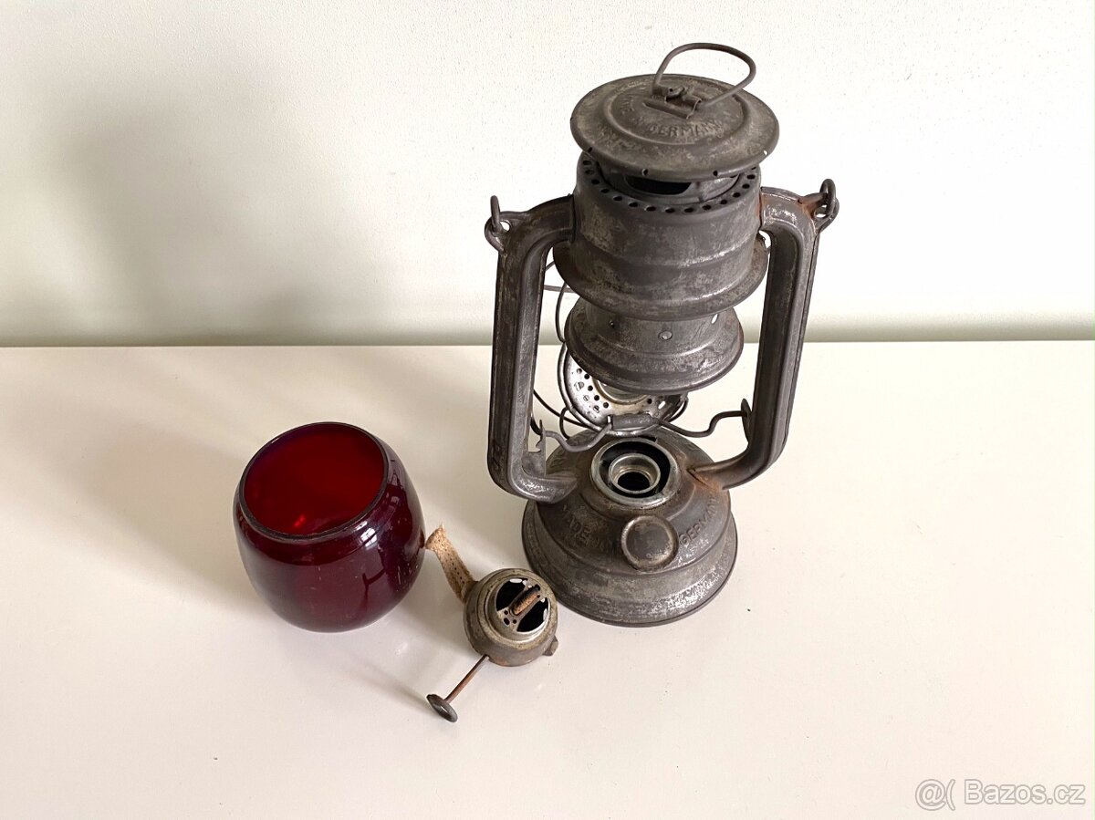 Stará petrolejová lampa petrolejka BAT 158 Nemecko - 6