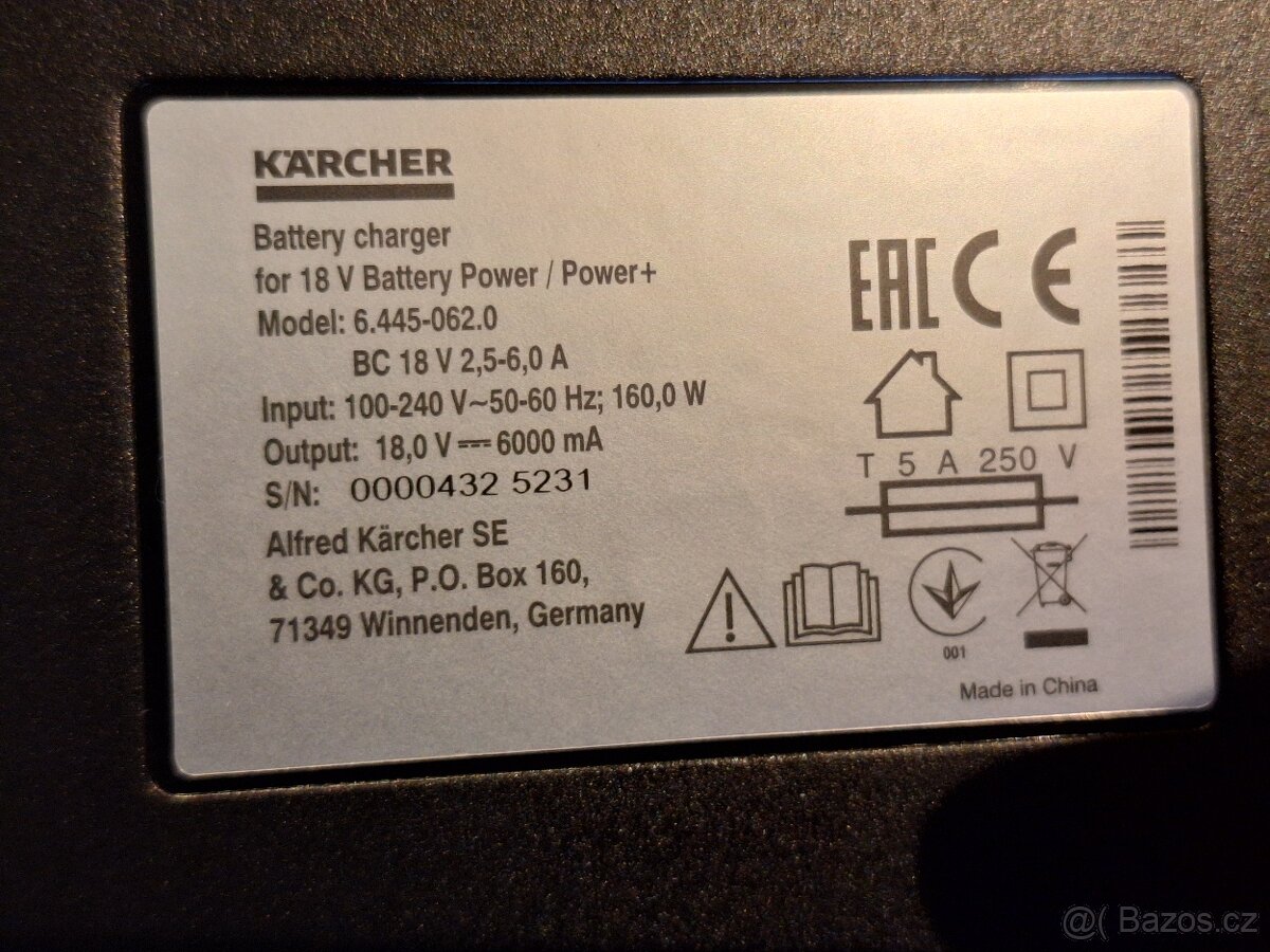 Karcher Rychlonabíječka Battery Power+ 18/60 ,2.445-044.0 - 6