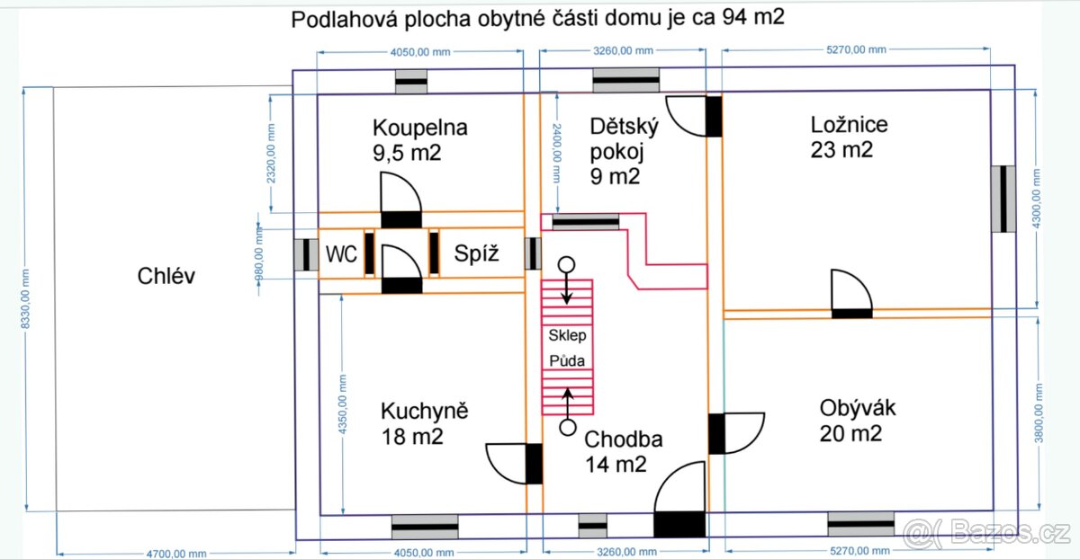 Vesnický dům před rekonstrukcí - Hora sv. Václava - 6