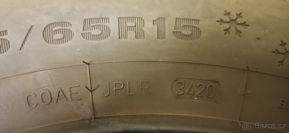 Dunlop 195/65 R15 91T 5,5 - 6,5 mm - 6