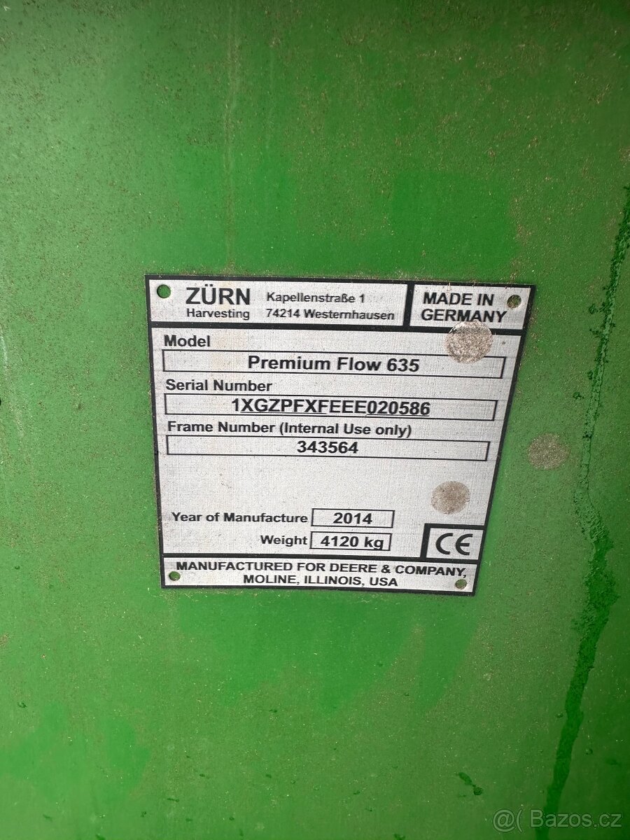 Kombajn JD S690 lista 10,7m - 6