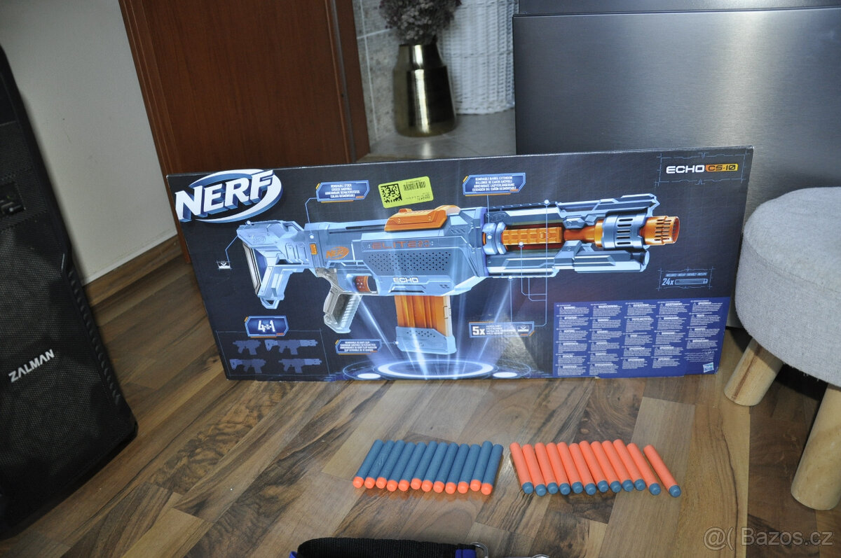 Nerf Elite 2.0 Echo CS-10 blaster + Nerf ramení popruh, šipk - 6