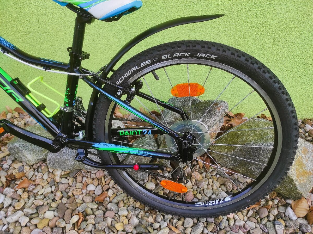 Značkové dětské kolo SUPERIOR 24" (černá/zelená) - 6