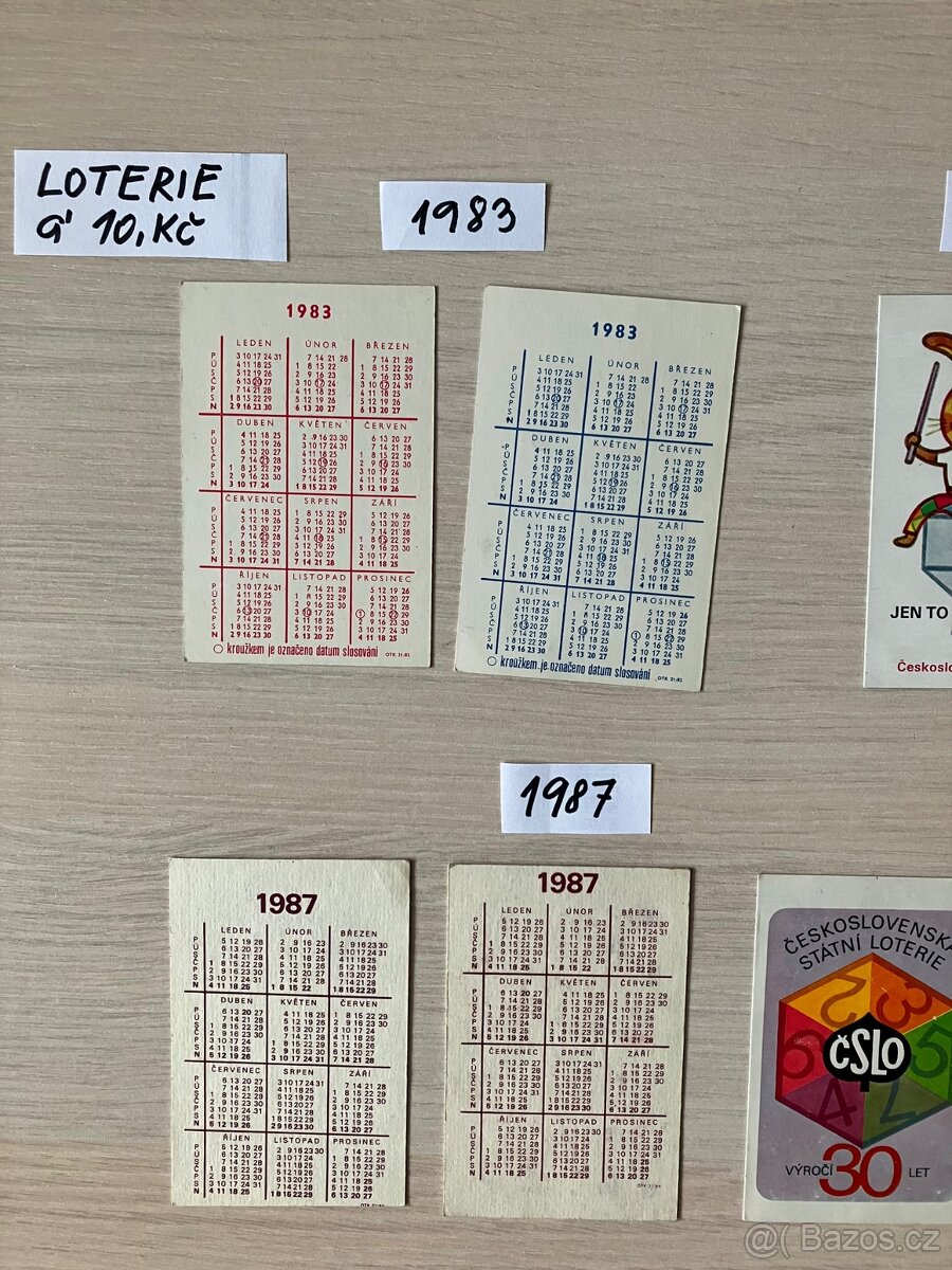 Kalendáříky sada 2 +3 - 6