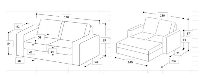 Rozkládací sedačka pro každodenní spaní - 6