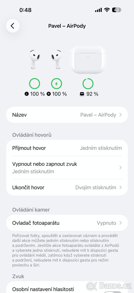 Apple AirPods (4. gen.) s nabíjecím pouzdrem – v záruce - 6
