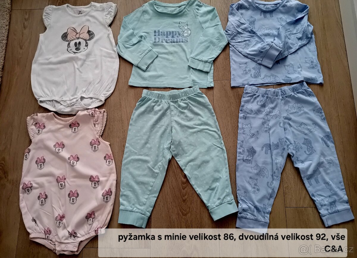 Balík celoročního oblečení holčička 86-92 + boty - 6