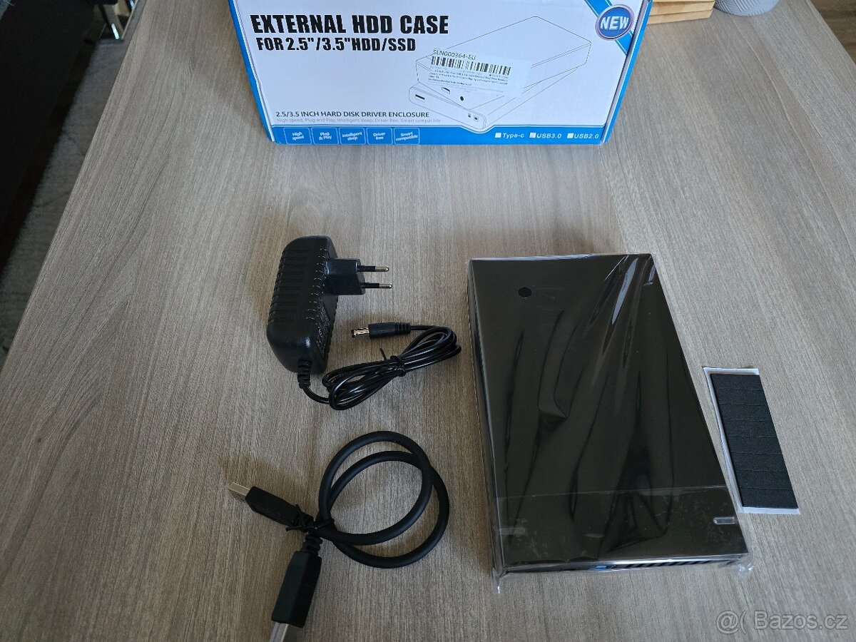Pouzdro / box na 3,5palcový pevný disk USB 3.0 SATA - 6