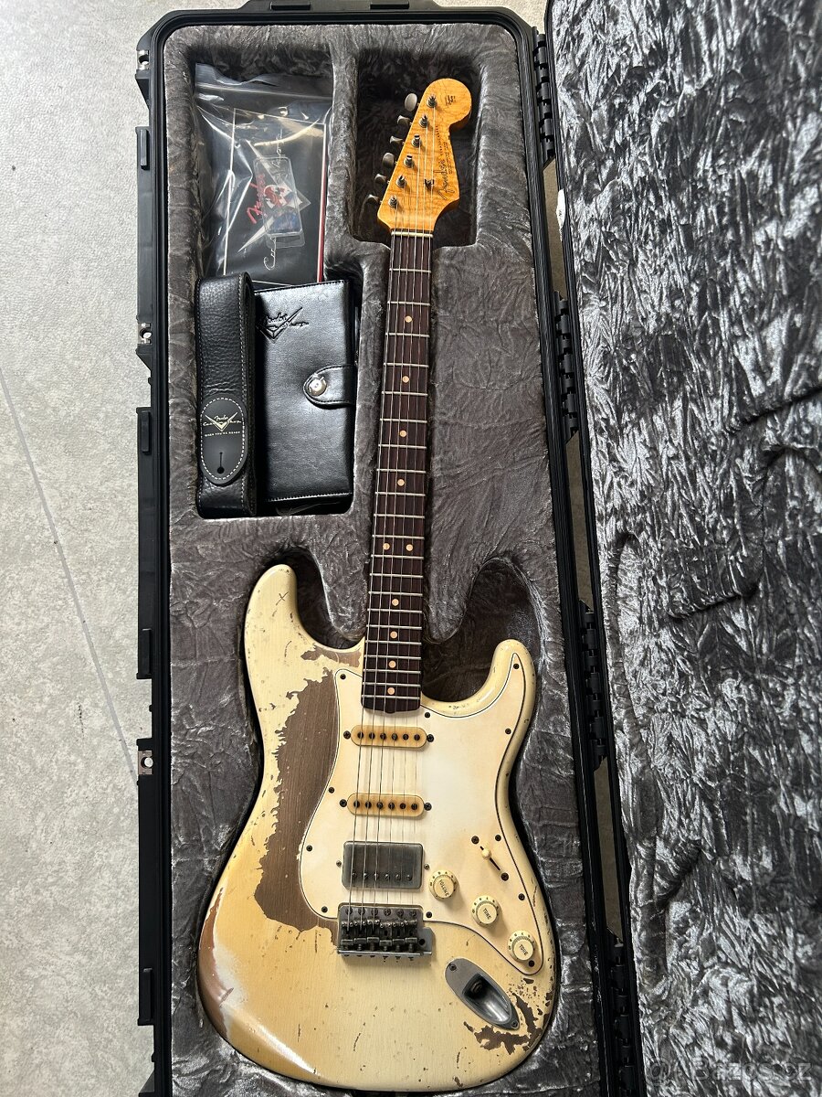 Fender John Cruz Masterbuilt 1963 Stratocaster Olympic White - 6
