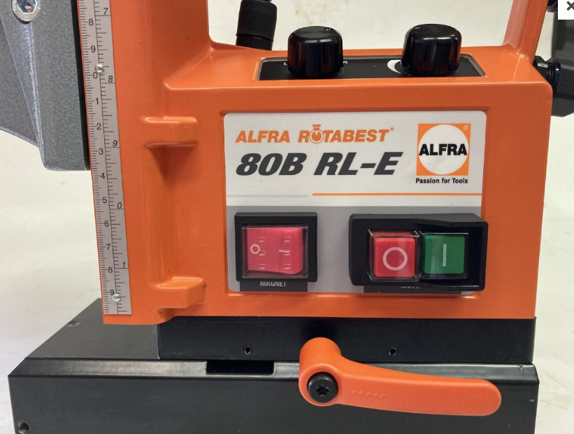 Magnetická vrtačka ALFRA ROTABEST 80 RL-E + sada vrtáků 6ks - 6